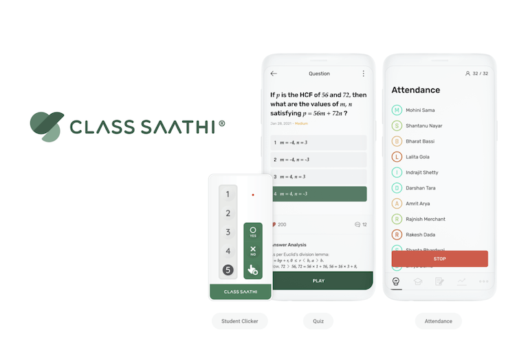 Class Saathi is a bluetooth clicker based solution
