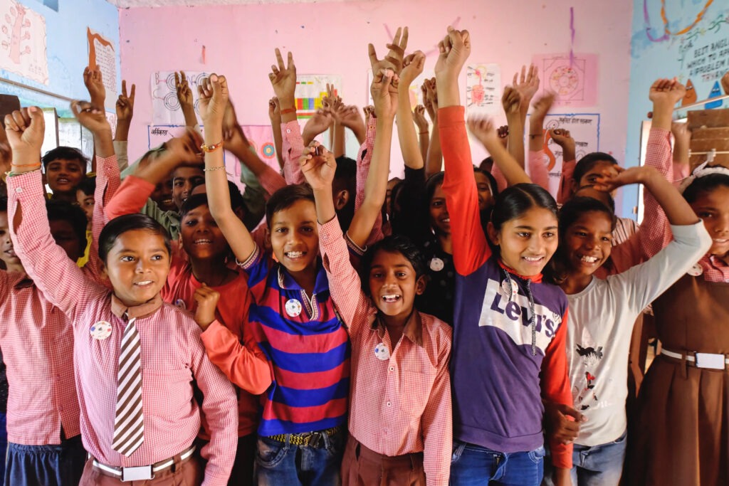 Students from Composite School in Jaunpur, Uttar Pradesh